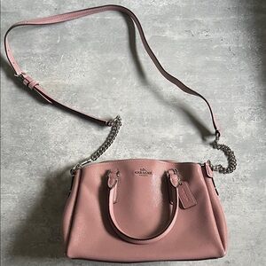 Coach Blush Leather Shoulder Bag